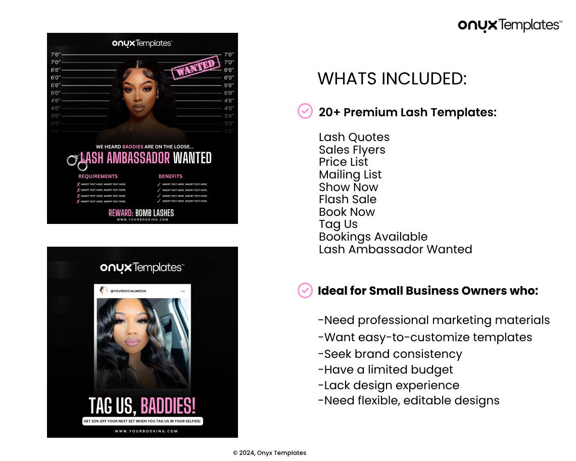 20+ Premium Lash Templates for Social Media