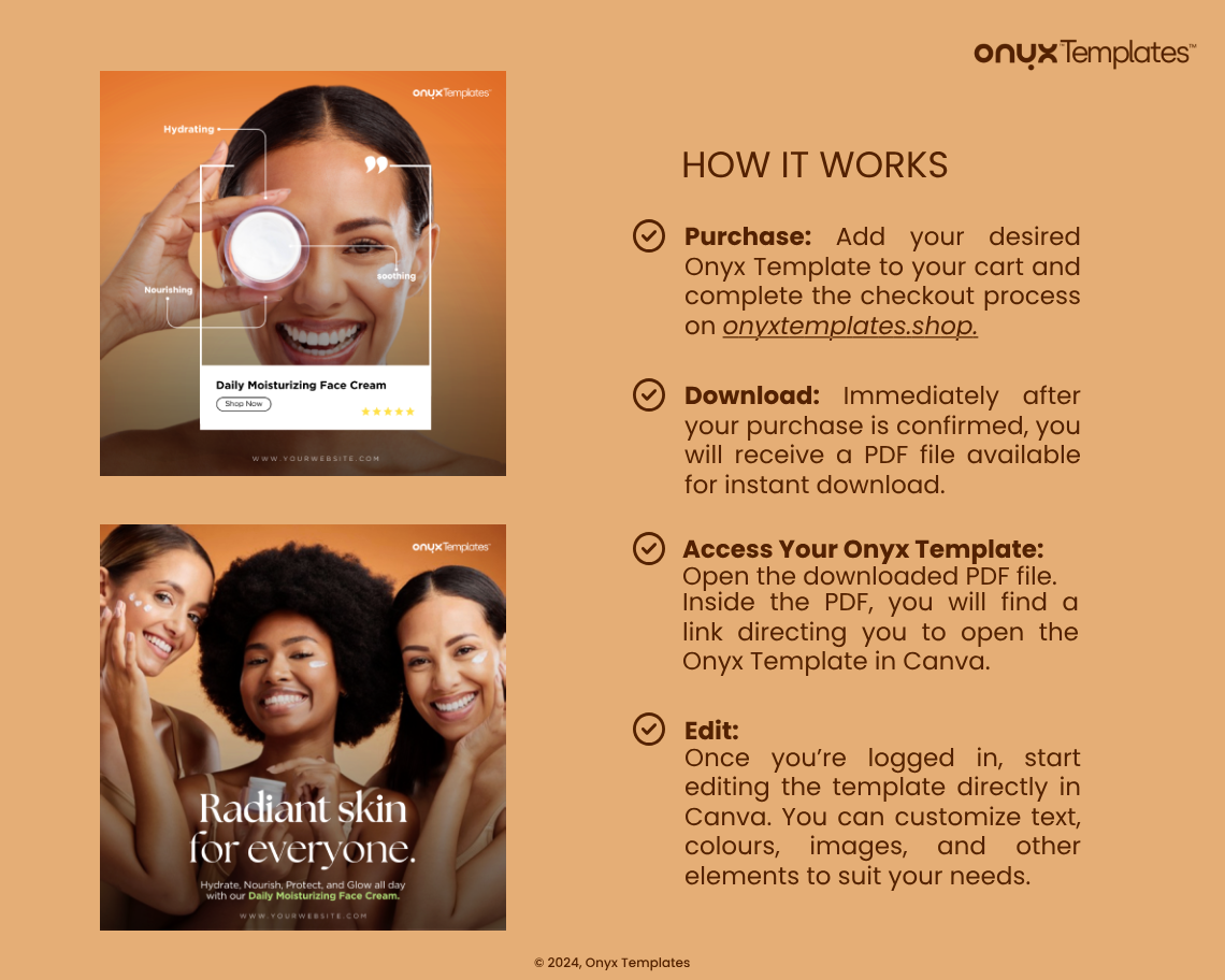 10 Premium Skincare Template Bundle for Social Media